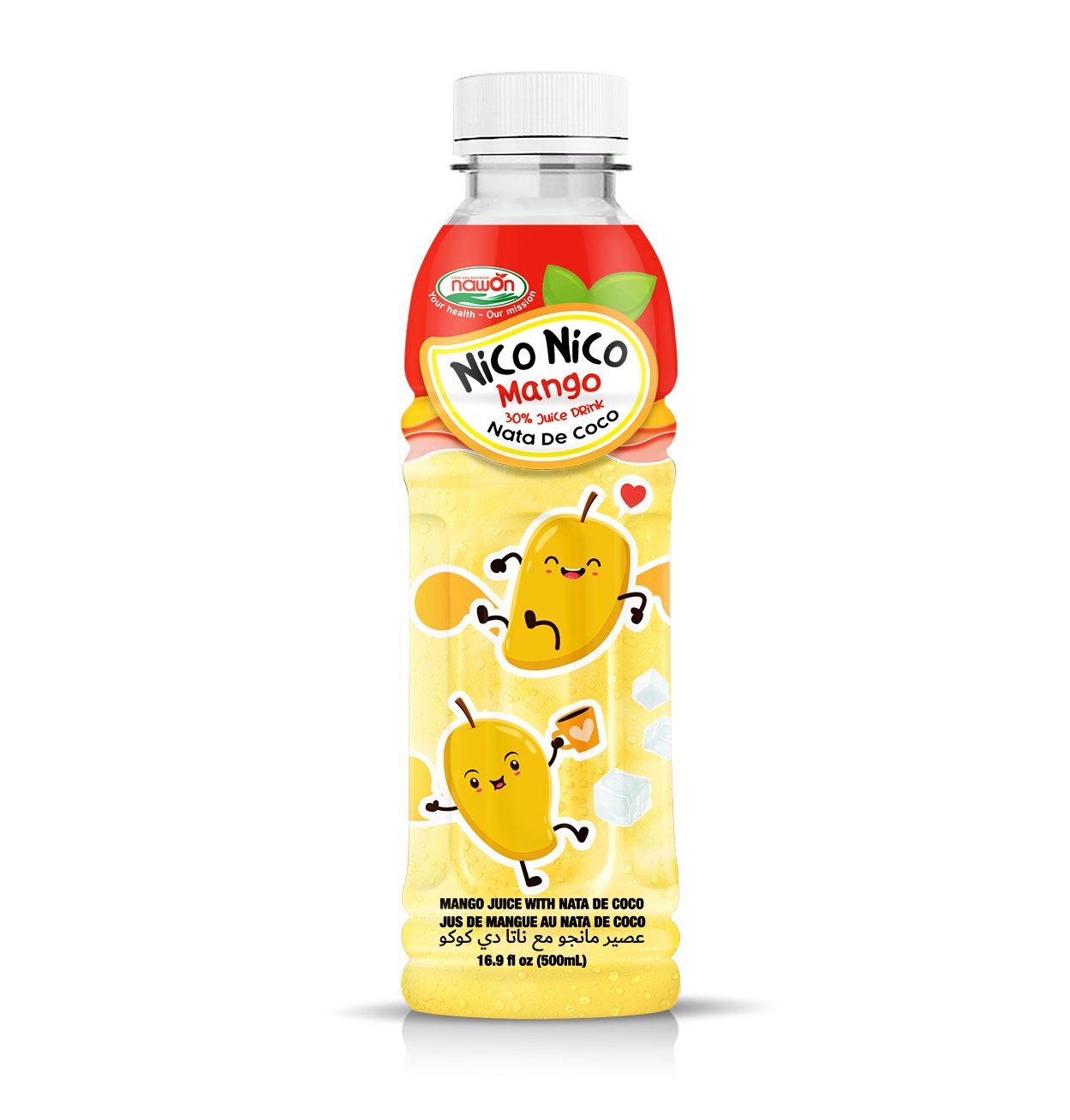 Nico Nico Mango Juice With Nata De Coco 500ml