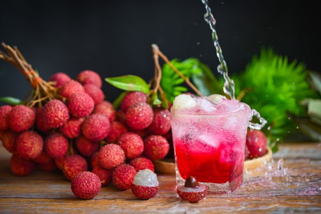Exotic burst of lychee juiciness