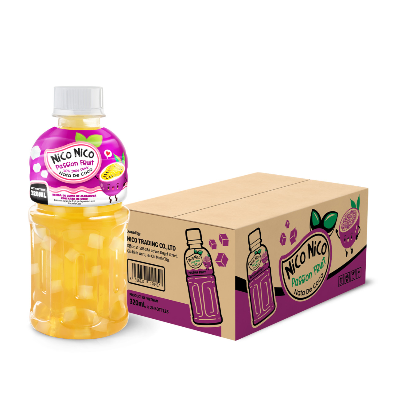 Bottle 320ml 10 83 fl oz fresh passionfruit juice with nata de coco jelly (5)