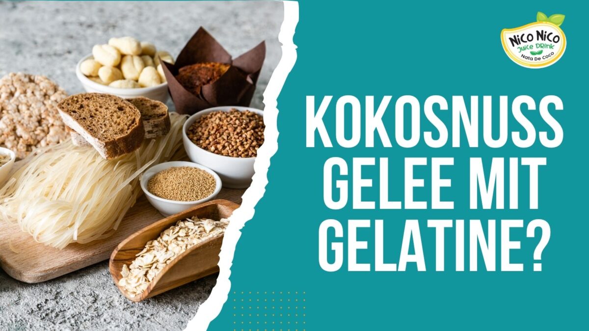 Kokosnuss-Gelee mit Gelatine