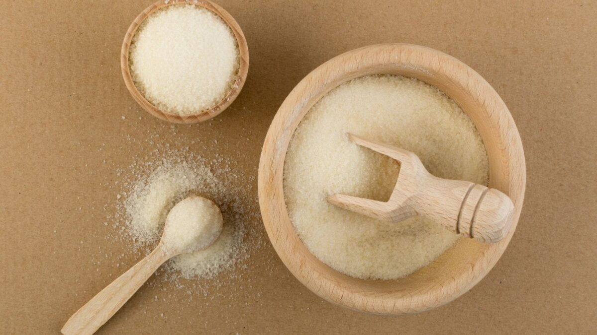 Kokosnuss-Gelee mit Gelatine