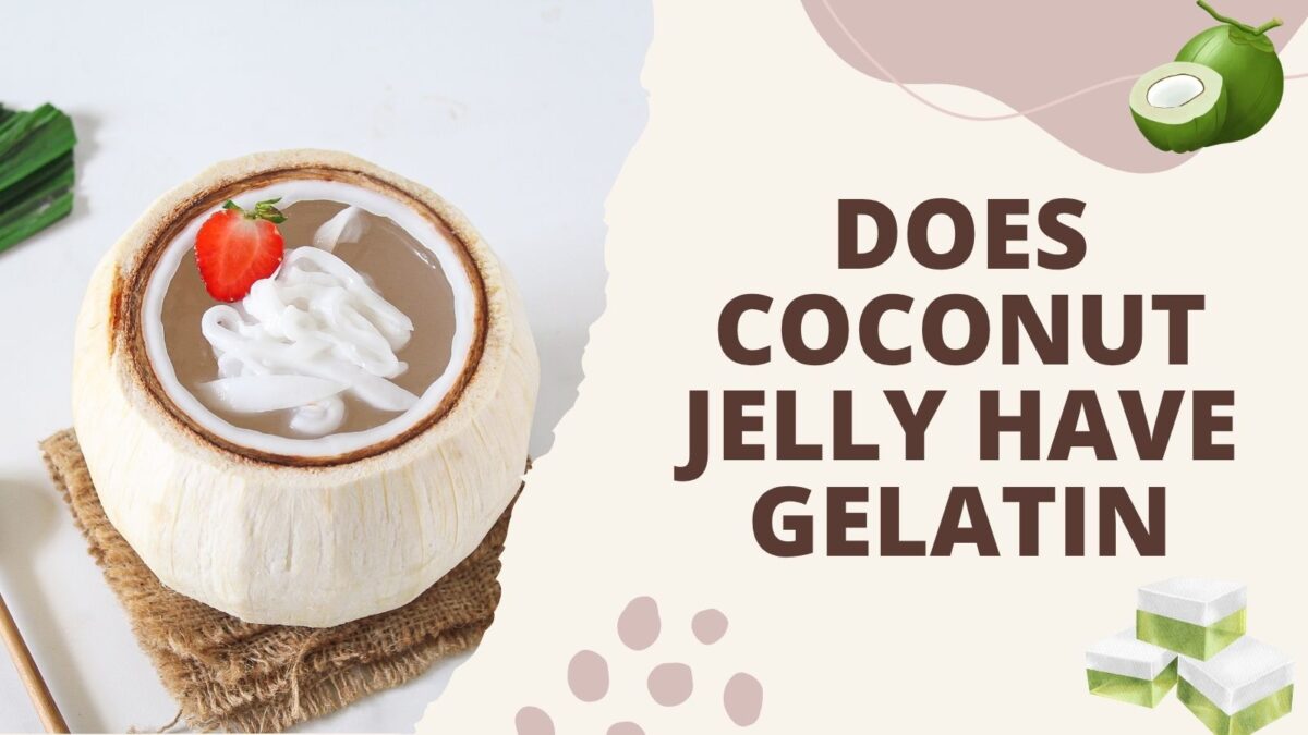 Coconut jelly have gelatin 