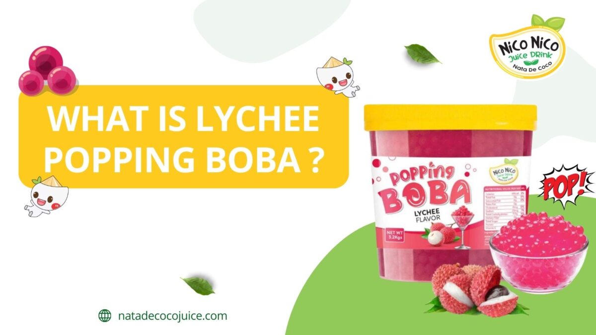 What is lychee popping boba (2)