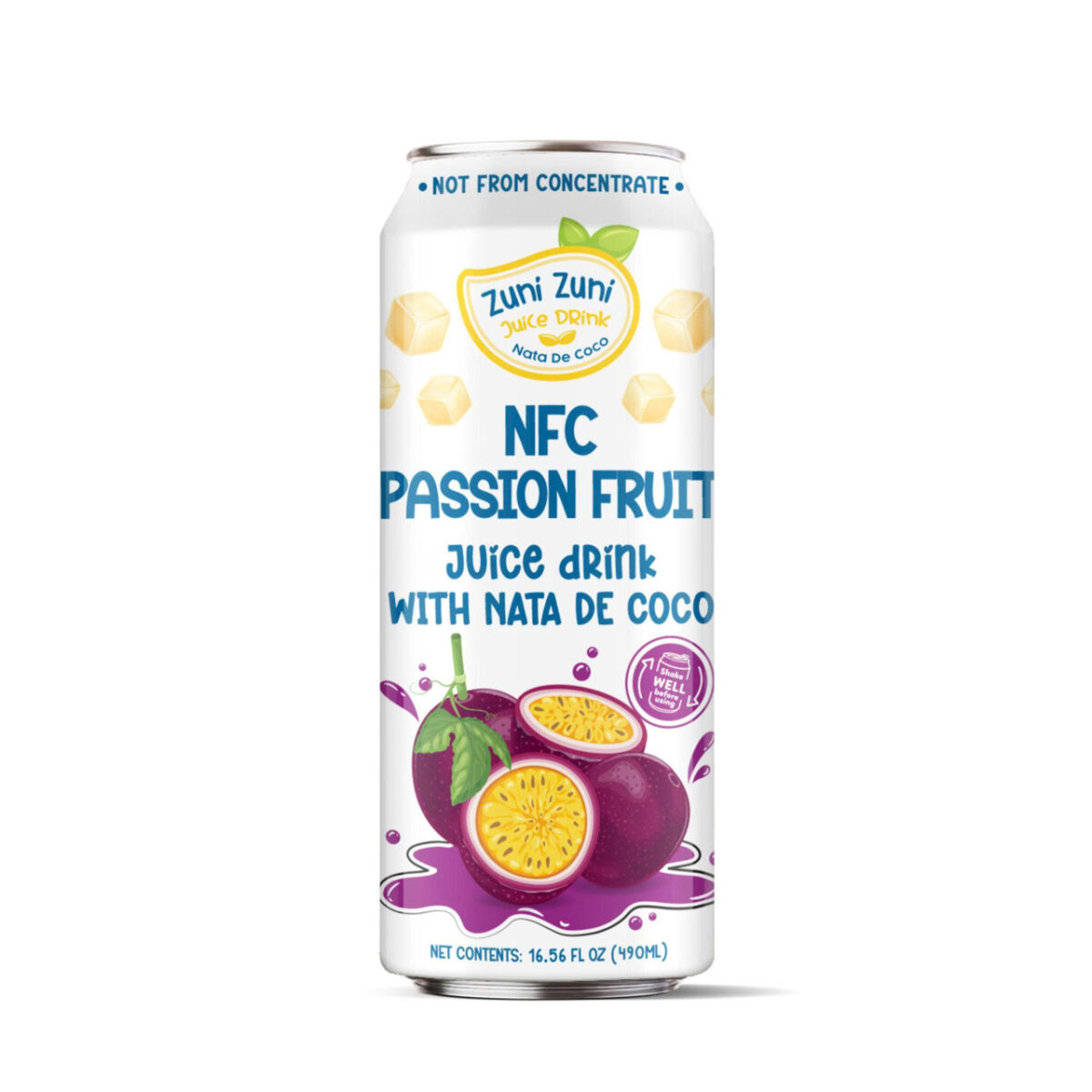NFC Passion Fruit Flavoured Juice Drink with Nata de Coco | Can