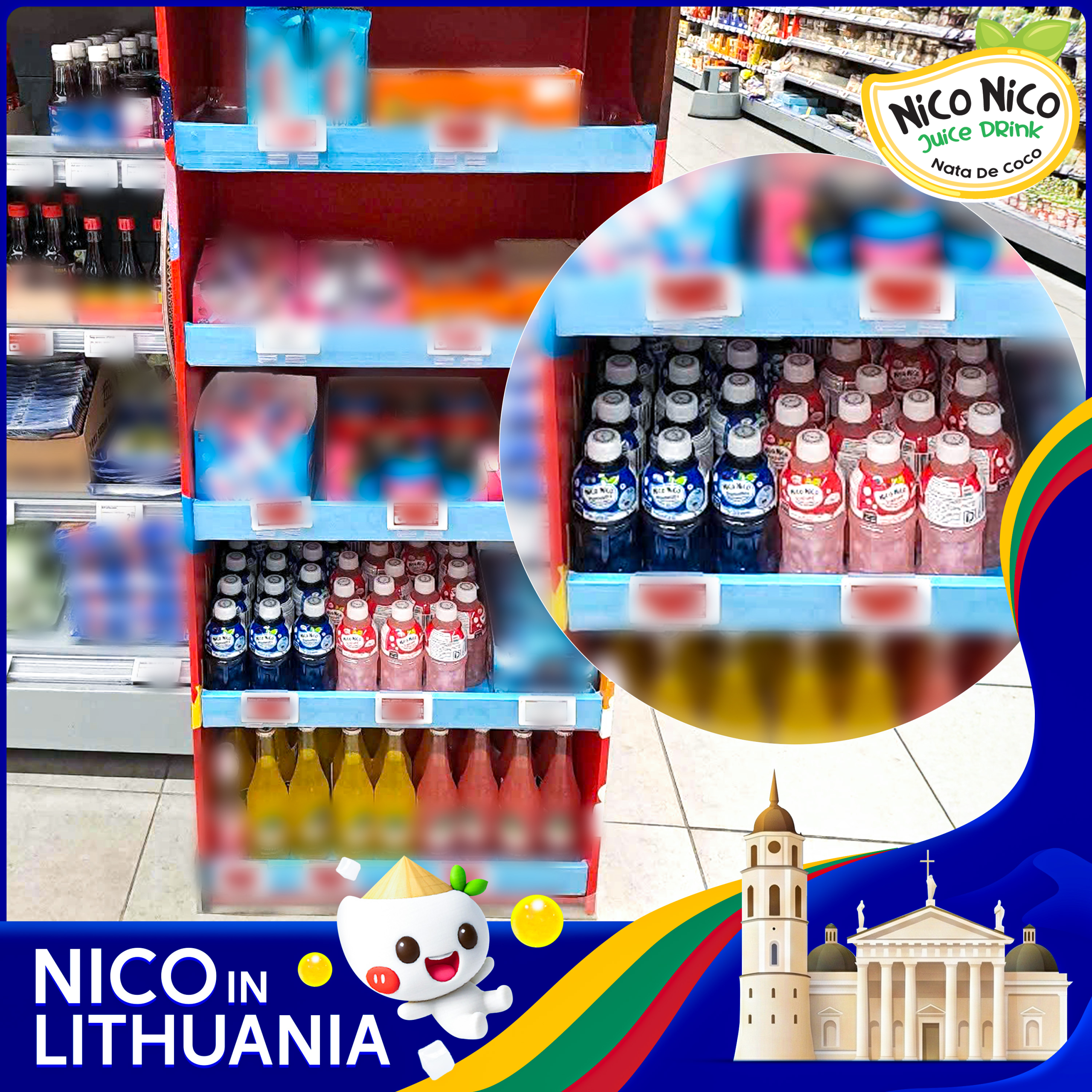Nico products in store - Lithuania