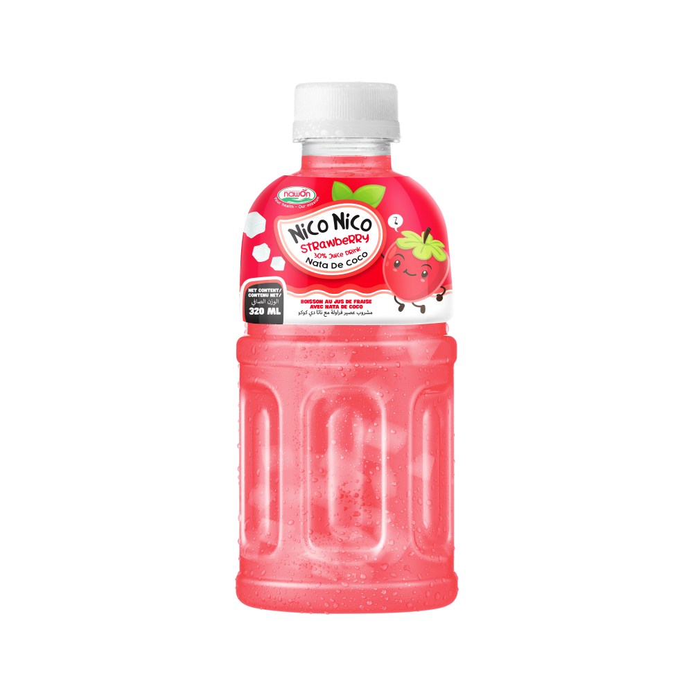 Nico Nico Strawberry Juice With Nata De Coco